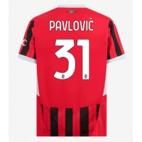 Echipament fotbal AC Milan Strahinja Pavlovic #31 Tricou Acasa 2024-25 maneca scurta